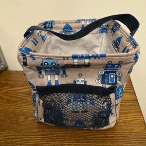 Rare Thirty-One "Playful Robot" Littles Carry All Caddy EUC